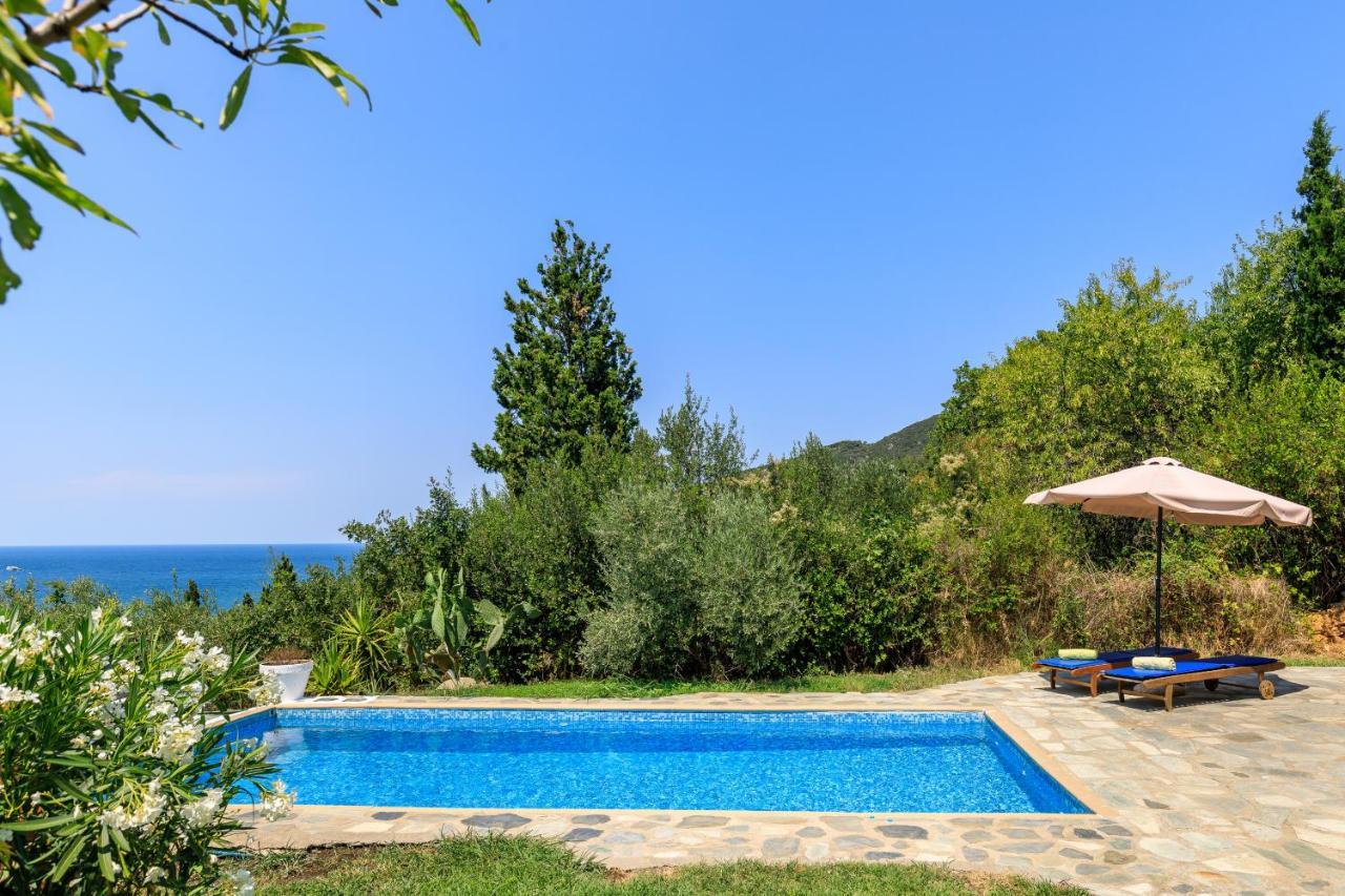 Villa Rodia With Swimming Pool On Skopelos Island Exteriör bild